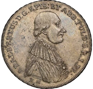 Germany 1796 - Fulda - Adalbert III von Harstall - Taler - NGC AU58 - RARE! - Picture 1 of 4