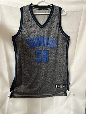 NBA Oklahoma City Thunder Adidas Kevin Durant Jersey Size XL Rare Black Grey - Image 1 of 4