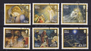 SG 2616-2621 ISLE OF MAN USED CTO STAMP SET 2020 CHRISTMAS NATIVITY - Picture 1 of 1