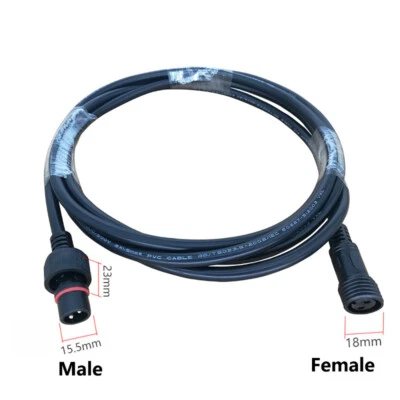 Waterproof Male Female Wire 2Pin Cable Connector Electrical Power Plug Socket - Image 1 of 4