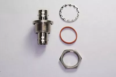 BJ73 Trompeter TRB Coaxial Jack Assembly Triax Female - Female Bulkhead Straight - Image 1 of 4