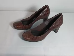 Rockport Womens Walkability Adiprene by Adidas Size 9.5 Brown Snake Print Pumps. - Picture 1 of 8