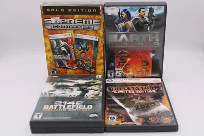 Sci Fi PC Games 2142 Battlefield, Earth 2160, Bulletstorm, Supreme Commander lot - Image 1 of 4