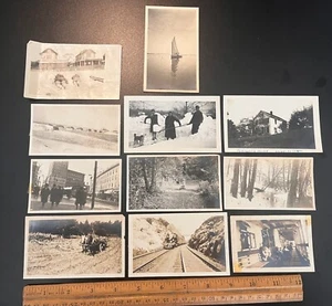 Lot of 11 Real Photos Connecticut Scenes Different Towns etc. early 1900s - Picture 1 of 2