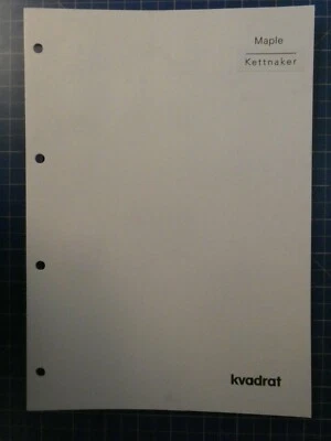 Kettnaker - Maple Katalog H-10012 - Bild 1 von 4