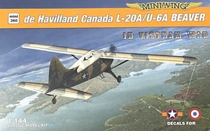 1/144 Utility Aircraft : dehavilland L-20A Beaver [SVN & Fra]#mini360 : MINIWING - Picture 1 of 5