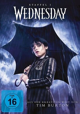 Wednesday Addams - SeasoN/Staffel 1 - Jenna Ortega (Tim Burton) # 3-DVD-NEU - Bild 1 von 4