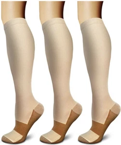 Compression Socks Stockings Womens Mens Knee High Medical 20-30 mmHG S/M-X/XL - Picture 1 of 50