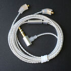 1.2M Silver-Plated Headphone Cable White MMCX Diy for SE535 SE846