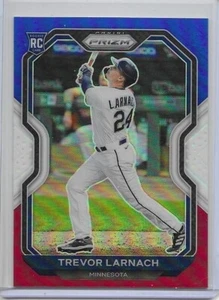 Trevor Larnach 2021 béisbol PRIZM RC #55 ROJO BLANCO AZUL PRIZM gemelos (876) - Imagen 1 de 2