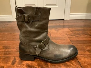 John Varvatos Colección Hombre Marrón Ingeniero Moto Hebilla Botas, Talla 13 - Imagen 1 de 11