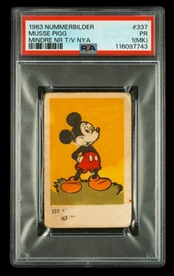 1963 disney nummerbilder #337 mickey mouse; musse pigg PSA 1 MK  (POP 1, 2^) - Image 1 of 3