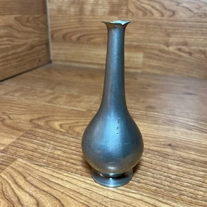 Vtg Just Andersen Pewter Vase Denmark Silversmith Unpolished 1457 Collectible - Picture 1 of 12