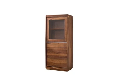 Vitrine klein Massivholz Mehrzweckschrank Sheesham Palisander Highboard Schrank - Bild 1 von 4