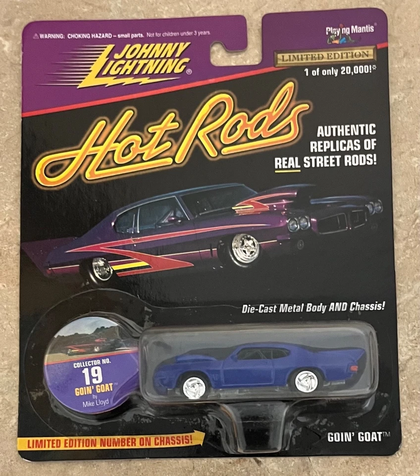 Johnny Lightning Hot Rods #19 Goin' Goat púrpura fundido a presión 1:64 Foto 1 de 3