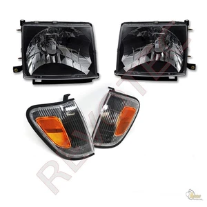 Faros negros luces y luces de esquina para Toyota Tacoma 98-00 4x4 - Imagen 1 de 7