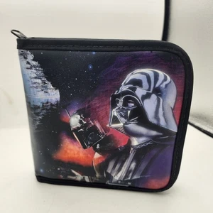 Vintage 1997 Star Wars 20 CD Storage Case Booklet Wallet Darth Vader C3PO R2D2 - Picture 1 of 5