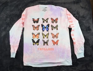 FASHION NOVA  BUTTERFLY CHART-LONG SLEEVE TIE DYE  COLOR TEE M NWT - Picture 1 of 9