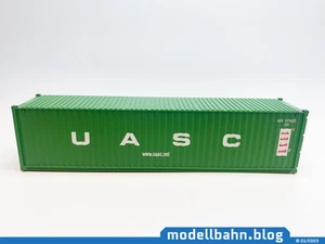Grüner 40ft Container "UASC" in 1:87 (H0) - Bild 1 von 5