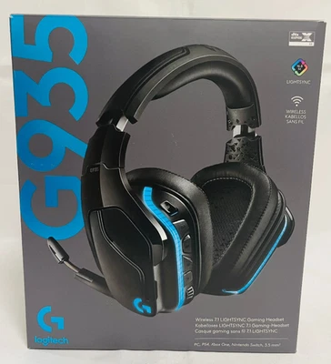 🎧 Logitech G935 Wireless Gaming Headset 7.1 Surround LIGHTSYNC RGB PC PS5 PS4 - Bild 1 von 4