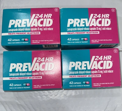 Lote De 4 Cápsulas Total Prevacid 15mg, (168) 42 Ct. Exp 08/2026+ Foto 1 de 3
