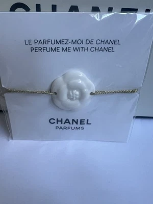 CHANEL Perfume Me VIP-Gift Ceramic White Camellia Adjustable Bracelet - NEW - Image 1 of 4