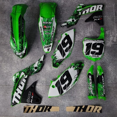 Plásticos + Gráficos Kawasaki KX250F 2009 2010 2011 2012 Foto 1 de 4