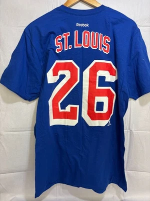 Camiseta New York Rangers Reebok Para Hombre Azul Martin St. Louis #26 Copa Stanley Grande Foto 1 de 4