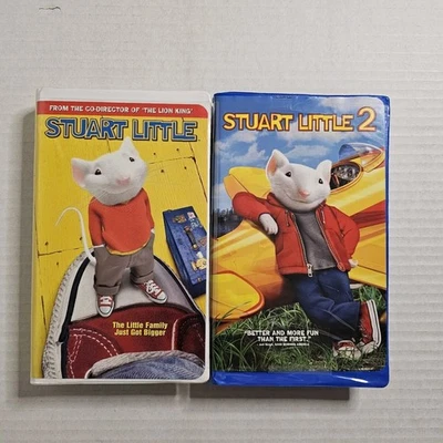 Stuart Little & Stuart Little 2 VHS Video Tape Clamshell Case Lot of 2 - Image 1 of 4