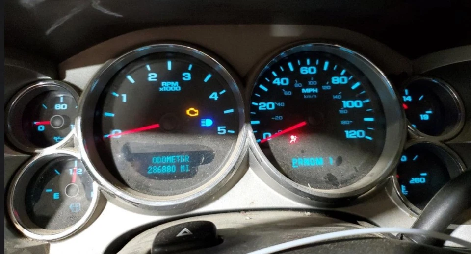 Sierra 2500 OE 2007-2011 velocímetro calibre grupo 286 k millas GMC Foto 1 de 4