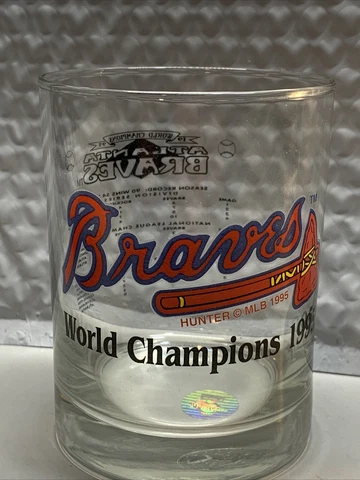 Atlanta Braves World Series Champs Champions 1995 Glass MLB Baseball Cup Cover