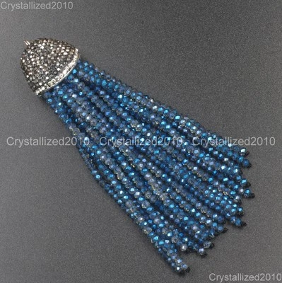 Nuevo Dije Colgante Checo Cristal Estrás Borla Borla Borla Hacer Joyas Foto 1 de 4