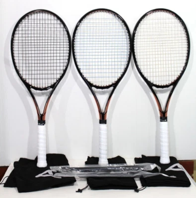  3 Angell TC95 330g 16x19 Tennis Racquets Strung w/ Covers & Grommets - Image 1 of 4