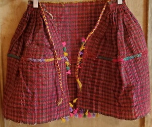 Alte original traditionelle albanische handgefertigte Frauenschürze, selten - Bild 1 von 11