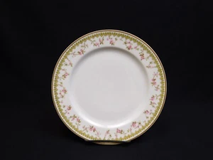 Antique Haviland Limoges PDG Schleiger 111B Pink Green Floral Lunch Plate 8.5" - Picture 1 of 9