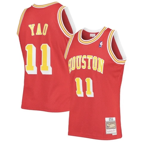 Houston Rockets Yao Ming #11 Mitchell & Ness Red 2004/05 NBA Swingman Jersey 5XL Cover
