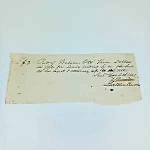 Vintage Orignal Handwritten Antique Note Dated February 4th 1841 Ephemera Paper - Picture 1 of 14