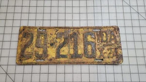 Placa de matrícula única 1924 IDA Idaho automóvil coche metal 29216 original vintage - Imagen 1 de 4