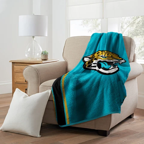 Northwest NFL Jacksonville Jaguars Sherpa Throw Blanket Cover