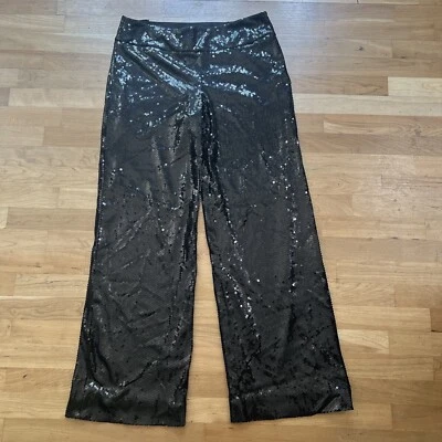 PANTALONES DE LENTEJUELAS WHITE HOUSE BLACK MARKET 12R LEGACY BLACK SPARKLE Foto 1 de 4