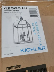 Kichler 42568NI Larkin 6 Light 18" Wide Chandelier - Brushed Nickel #2 - Picture 1 of 5