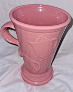 FIESTA HLC USA Cappuccino Tall Pink Mug 6” Tall 12 Oz B324 - Picture 1 of 2