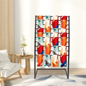 Scarf Display Stand, 10 Tier Metal Scarf Holder Organizer, Freestanding Scarf Ra - Picture 1 of 21