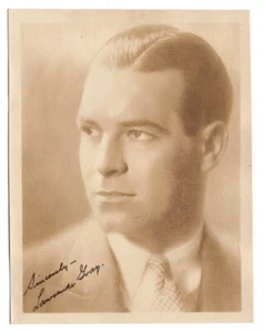 Authentischer 1920er LAWRENCE GRAY Schauspieler signiert Gelatine Silber Studio 5" x 7" Druck - Bild 1 von 2