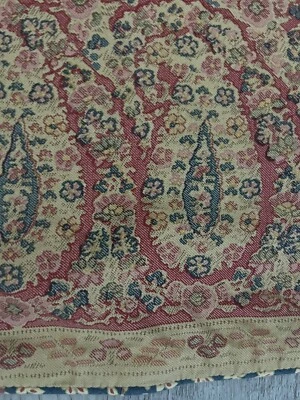 RL Chaps Standard Shams Montauk Paisley Floral Reds Blue Ecru (2) - Image 1 of 4
