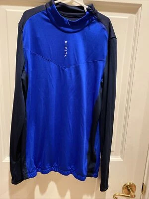 NEW Kipsta Boy’s Size 14 1/2 Zip JR Sweat Shirt Navy Blue Base Layer - Image 1 of 4