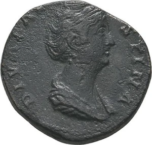 Rare Ancient Rome AD141 Diva Faustina Large AE sestertius #2 - Picture 1 of 2