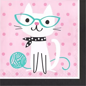 Purr-fect Party Luncheon Napkins (16 ct) - Picture 1 of 2