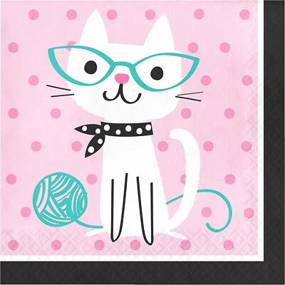 Purr-fect Party Luncheon Napkins (16 ct) - Image 1 of 2