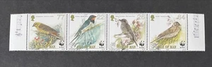 ISLE OF MAN IOM 2000 MNH MANX SONG BIRDS STRIP WITH MARGINS - Picture 1 of 1